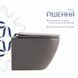Унитаз подвесной Robin Ultra Quiet 490&times;365&times;325&nbsp;мм, Stone Grey, с сиденьем Slim Duroplast / Soft-close / Quick Release QT13332381АSSG Qtap SD00054282 фото 2
