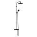 VERNIS BLEND душова система Showerpipe 240 з термостатом для ванни, 1jet, чорний матовий 88356 фото 1