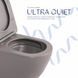 Унитаз подвесной Robin Ultra Quiet 490&times;365&times;325&nbsp;мм, Stone Grey, с сиденьем Slim Duroplast / Soft-close / Quick Release QT13332381АSSG Qtap SD00054282 фото 3