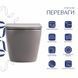 Унитаз подвесной Robin Ultra Quiet 490&times;365&times;325&nbsp;мм, Stone Grey, с сиденьем Slim Duroplast / Soft-close / Quick Release QT13332381АSSG Qtap SD00054282 фото 1