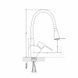Змішувач для кухні Lidz Tani 008F3 з гнучким виливом (k40) LDTAN008F3GCR39507 Grey / Chrome SD00045611 фото 2