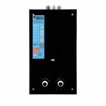 Колонка газовая дымоходная Thermo Alliance JSD20-10GD 10 л панель из стекла Black SD00030725 фото