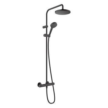 VERNIS BLEND душова система Showerpipe 220 з термостатом, чорний матовий 81638 фото