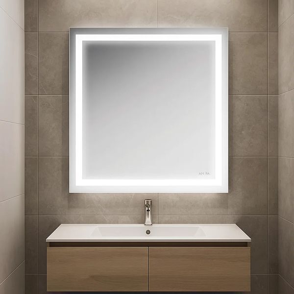 M91AMOX0651WG38 Gem, дзеркало настінне з контурним LED-підсвічуванням, 65 см (1 сорт) 520811 фото