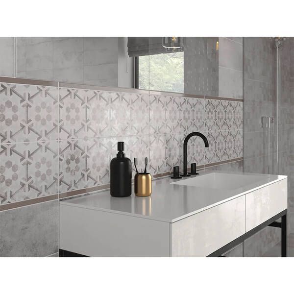Декор Cersanit Concrete Style Inserto Geometric 20x60 см 356727 фото