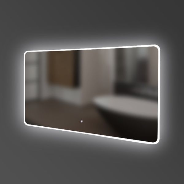 5257101 ACQUA Дзеркало 1000х700 закруглене, з тачсенсором та LED підсвідкою (1 сорт) 546939 фото
