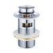 Донный клапан click-clack с переливом, без керамической накладки, латунь, 1 1/4", cromo 94681 фото 1