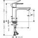 Смеситель для раковины Hansgrohe Rebris S CoolStart EcoSmart+ 72588000 547194 фото 3
