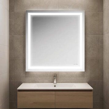 Дзеркало AM.PM GEM M91AMOX0651WG38 з LED-підсвічуванням, 65х70 см 520811 фото