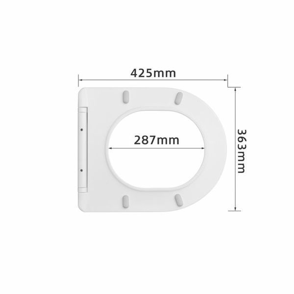 Сидіння для унітаза Qtap (Robin 490,610, Scorpio 490) з мікроліфтом Slim QTSC179W48675 SD00054799 фото
