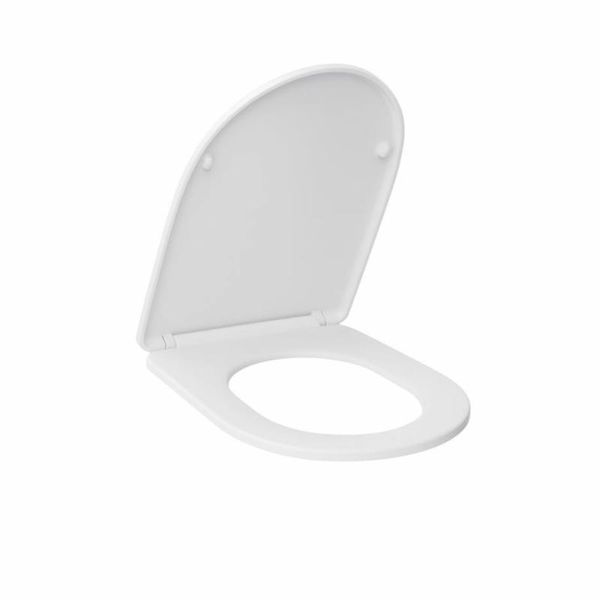 Сидіння для унітаза Qtap (Robin 490,610, Scorpio 490) з мікроліфтом Slim QTSC179W48675 SD00054799 фото