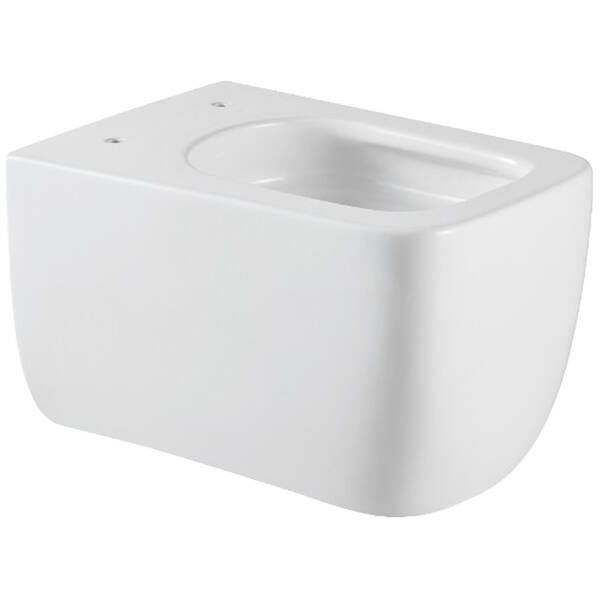 Унітаз підвісний Devit Grid DGR0760111W безобідковий з кришкою soft-close та Vortex Flush, білий 600659 фото