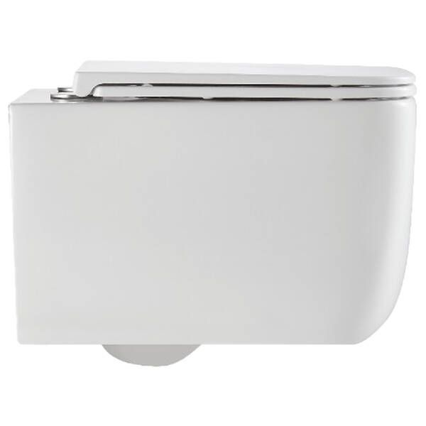 Унітаз підвісний Devit Grid DGR0760111W безобідковий з кришкою soft-close та Vortex Flush, білий 600659 фото