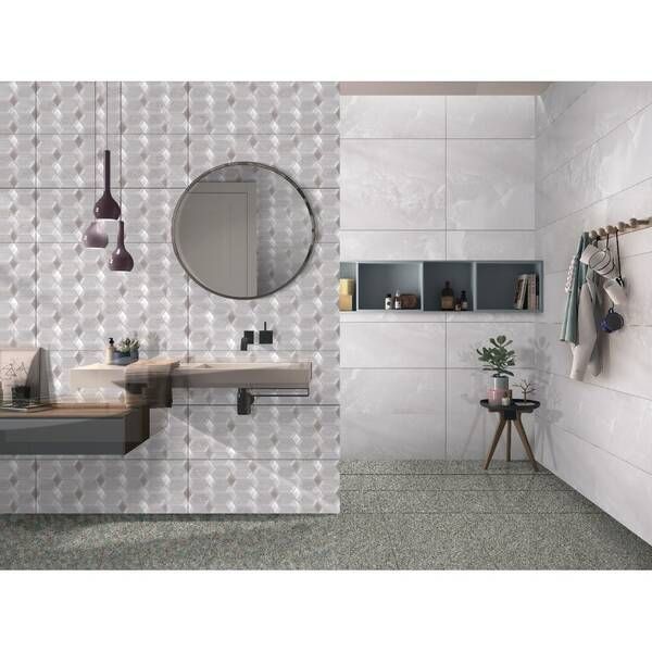 Плитка Ceramica Deseo Violeta Silver 30х90 см 534663 фото
