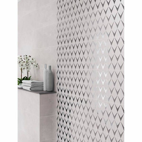 Плитка Opoczno Teneza Light Grey Glossy 29,7х60 см 531296 фото
