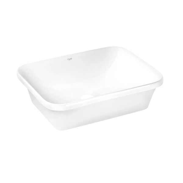 Комплект Qtap Scorpio: Раковина врізна прямокутна 500х380х145 мм White + Донний клапан PU02 SD00053414 фото