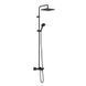 VERNIS SHAPE душева система Showerpipe 240 з термостатом для ванни, 1jet, чорний матовий 88357 фото 1