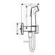 HANSGROHE E гігієнічний душ 1jet EcoSmart, зі шлангом 1,25 м та тримачем, чорний матовий 88449 фото 2