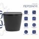 Унітаз підвісний Robin Ultra Quiet 490&times;365&times;325 мм, Anthracite, з сидінням Slim Duroplast / Soft-close / Quick Release QT13332381АSAN Qtap SD00054283 фото 3