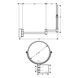 Косметичне зеркало HANSGROHE ADDSTORIS 41791670, чорний 81497 фото 2