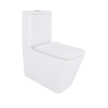 Унитаз напольный Qtap Crow Eco безободковый с сиденьем Soft-close QTCRO27W48750 SD00054874 фото