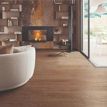 Керамограніт Emil Ceramica Mimesis EKNC Mim Tabacco R 20x120 см 578307 фото