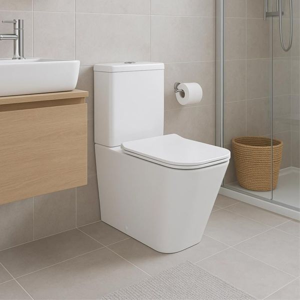Унітаз підлоговий Qtap Crow Eco безобідковий з сідінням Soft-close QTCRO27W48750 SD00054874 фото