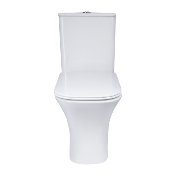 Унітаз-компакт Qtap Presto Quadro безободковий з сидінням Soft-close QT24221215AW SD00052480 фото