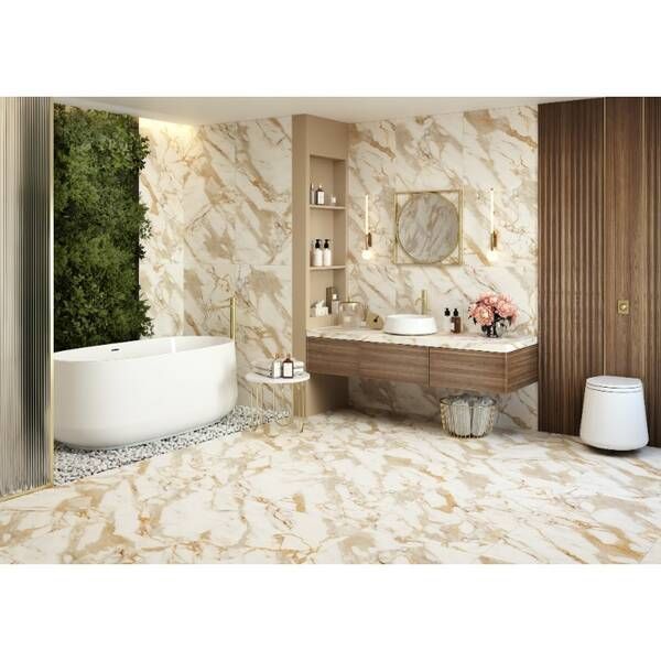 Керамограніт Almera Ceramica-2 Royal Calcatta Gold 60x120 см 542256 фото