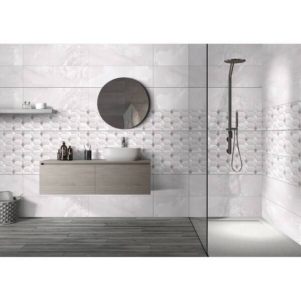 Плитка Ceramica Deseo Violeta Silver Decor 30х90см декор 534675 фото