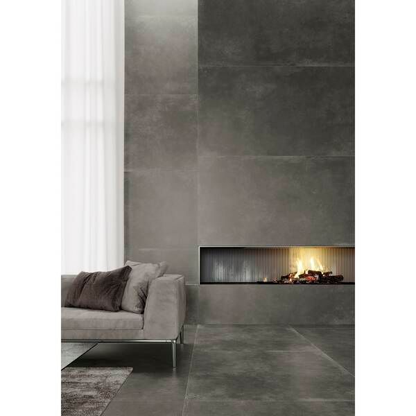 Керамограніт Cerrad Modern Concrete Graphite Rect 79,7x79,7 см 529982 фото