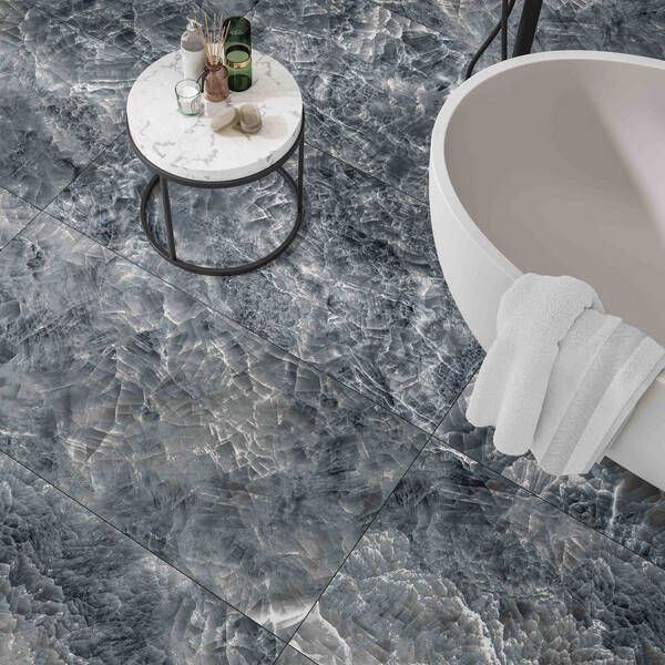 Керамограніт Golden Tile Dolomiti Сірий carving рект DL2980 60х120 см 584707 фото