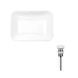 Комплект Qtap Scorpio: Раковина врезная прямоугольная 610х380х150 мм White + Донный клапан PU02 SD00053415 фото 5