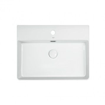 Раковина Qtap Nando LT 600х440х130 White с донным клапаном QT12112173W SD00046271 фото