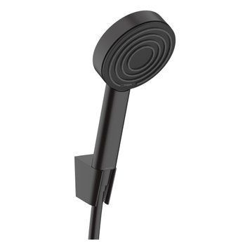 PULSIFY SELECT душ набір (ручний душ -1р, тримач, шланг -125см), чорний матовий 81433 фото