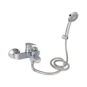 Смеситель для ванны Lidz Wieza 006 (c душевым гарнитуром) (k35) LDWIE006CRM45410 Chrome SD00051534 фото