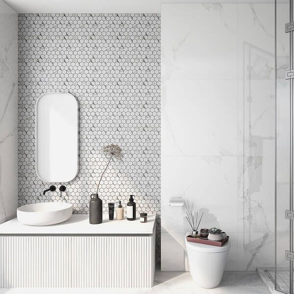 Мозаїка Mozaico De Lux Cl-Mos CCLAYRK23022 Super White Metal 30х29,8 см 547391 фото