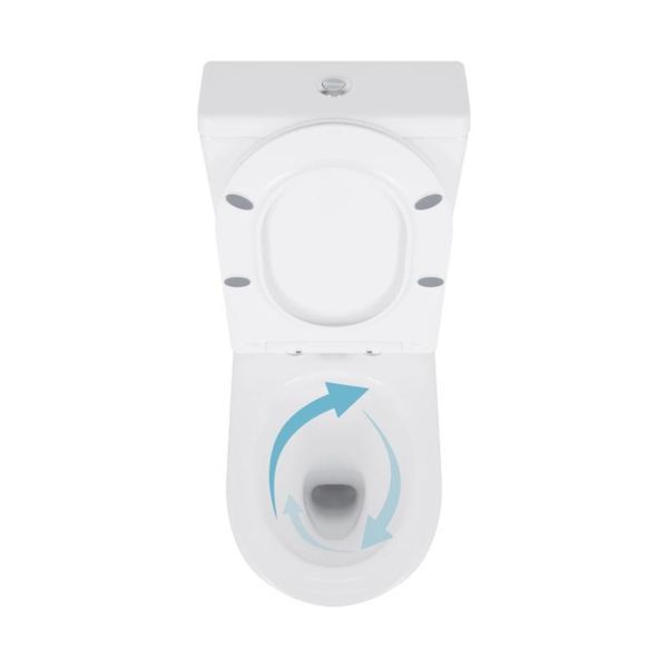 Унітаз підлоговий Qtap Swan Eco Ultra Quiet з сидінням Soft-close 640x360x835 мм QTSWA27W48748 White SD00054872 фото