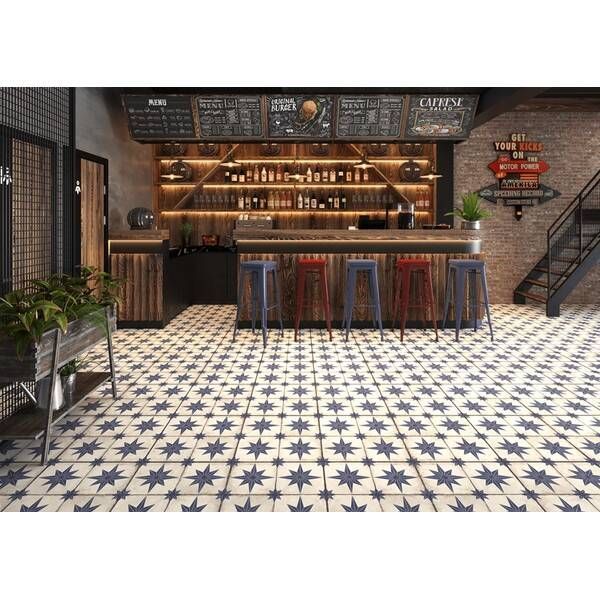 Плитка Ceramica Deseo Pav Star Blue 45x45 см 579519 фото