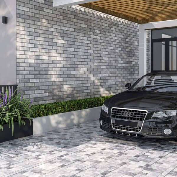 Керамограніт Golden Tile Stone Brick Світло-Сірий SBG770 30х30 см 591400 фото
