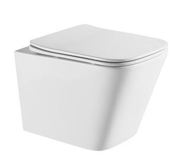 KUBIK унітаз підвісний (49x34x36,5 см, twist, сидіння duroplast) 101474 фото