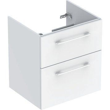 SELNOVA SQUARE шкафчик для встроенного умывальника slim rim 60см, с двумя ящиками 58,8*63,5*50,2 см, белый 100383 фото
