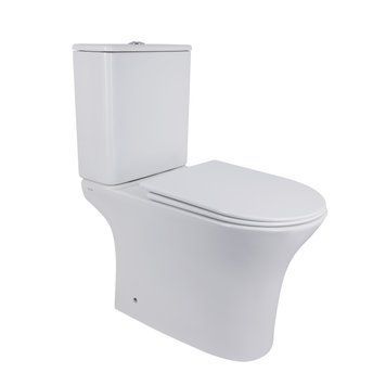 Унітаз-компакт Qtap Presto безобідковий з сідінням Soft-close QT24221217AW SD00045982 фото