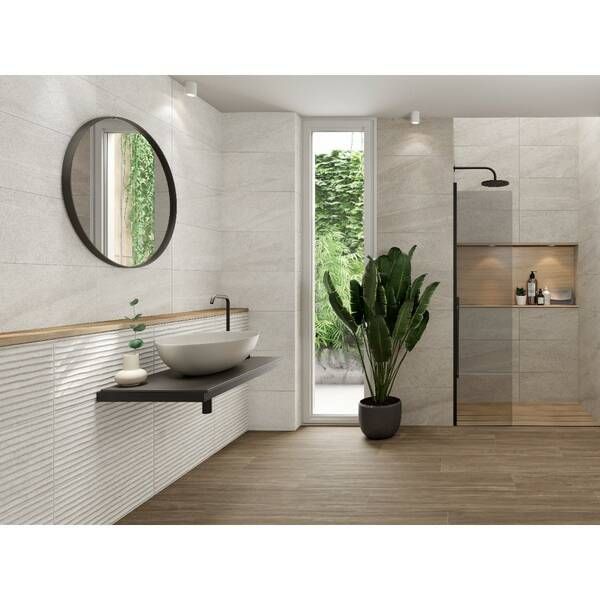 Плитка Ceramica Deseo Waves Pietra Stone White Mt 30x60 см 540791 фото