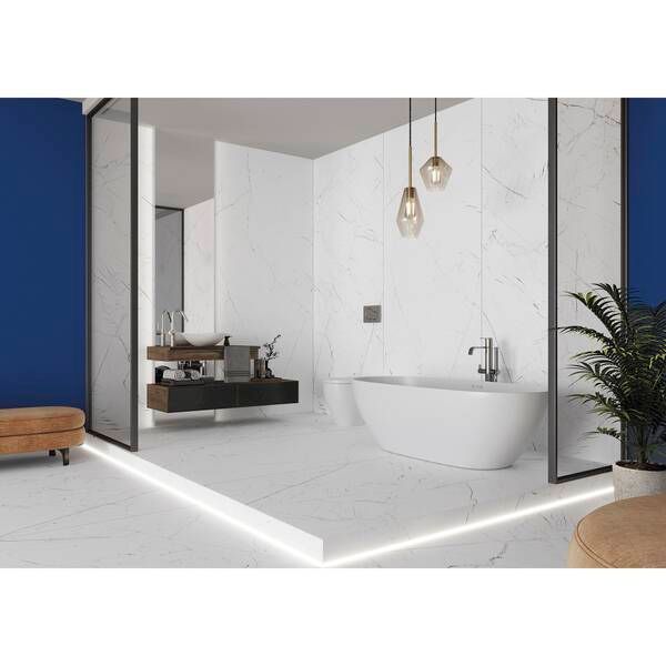 Керамогранит Cerrad Gres Marmo Thassos White Rect 79,7x79,7 см 529975 фото