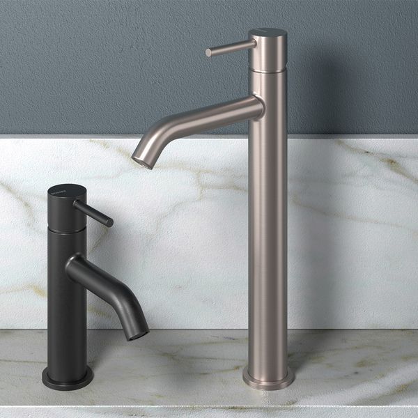 Z00703000094005 TEO-T (TALL) Змішувач для раковини з донним клапаном, SATIN NICKEL (1 сорт) 561178 фото