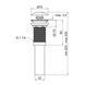 Донный клапан для раковины Qtap PU03 225х70х70 Matt black SD00044165 фото 2