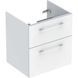 SELNOVA SQUARE шкафчик для встроенного умывальника slim rim 60см, с двумя ящиками 58,8*63,5*50,2 см, белый 100383 фото 1