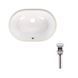 Комплект Qtap Stork: Раковина врізна овальна 560x395x195 мм White + Донний клапан PU02O SD00053418 фото 1