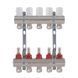 Коллектор латунный с расходомерами и евроконусами Thermo Alliance Standart 1" на 5 выходов TAS235W5E SD00055266 фото 1